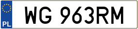 Trailer License Plate